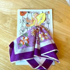 Handmade 3D card with usable handkerchief